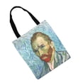thumbnail image 4 of de hombro clásico con estampado de pintura al para mujer, de pya reutilizable con estampado de para el trabajo, libros, Auto BLESIY Bolso de lona Ladise, 4 of 6