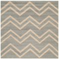 thumbnail image 3 of SAFAVIEH Cambridge Joanna Zig Zag Stripes Wool Area Rug, Grey/Beige, 9' x 12', 3 of 4