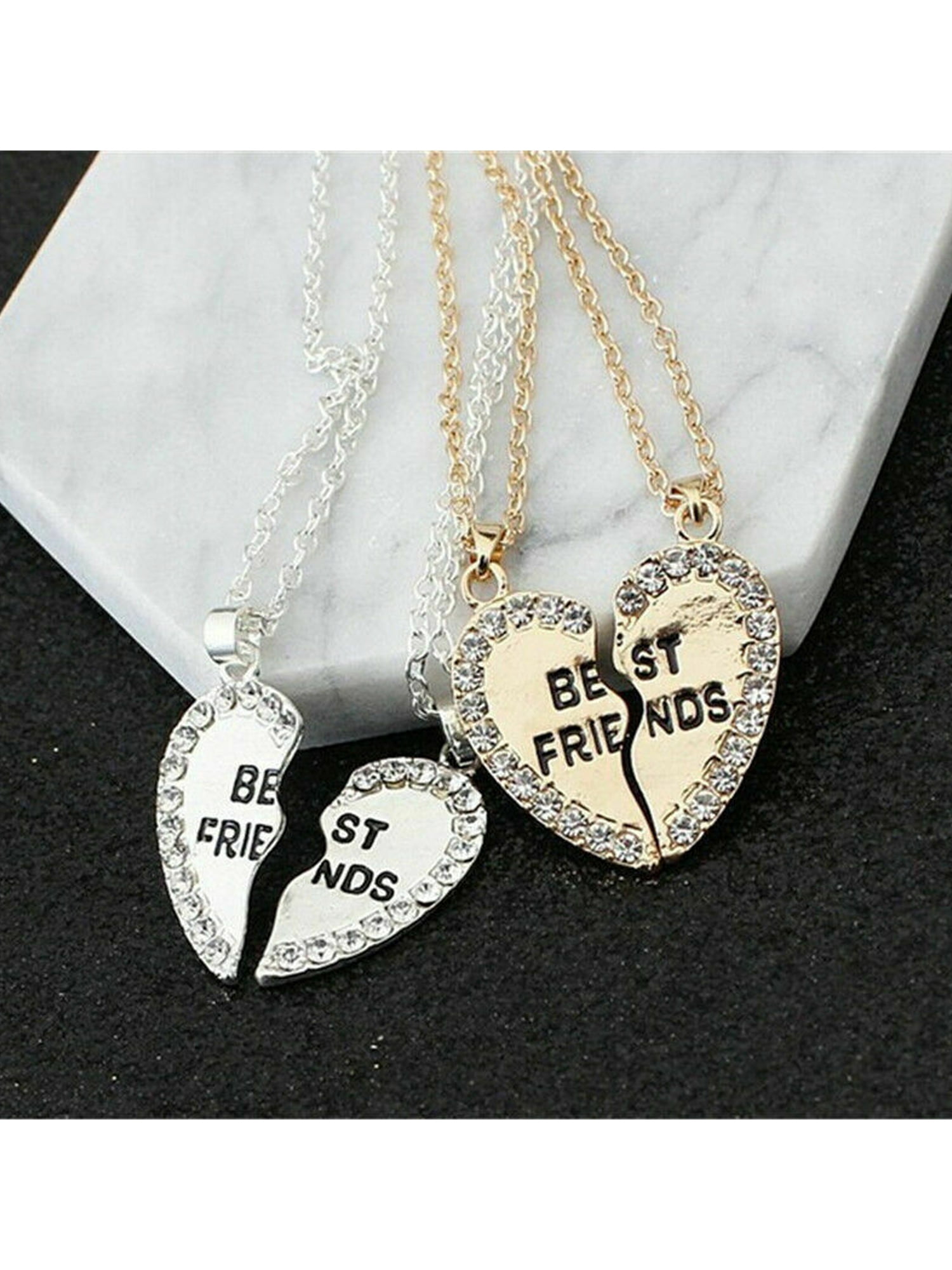 Best Friend Necklace: BFF Necklace, Best Friend Gift Jewelry, Long  Distance, Quotes, Friends Forever, Multiple Styles - Dear Ava
