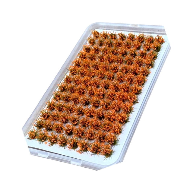 tredstone Artificial DIY Miniature Flower Cluster Model for Decoration Orange