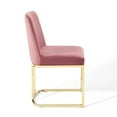 thumbnail image 4 of Amplify Sled Base Performance Velvet Dining Side ChairGold Dusty Rose, 4 of 8