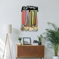 thumbnail image 5 of Running Medals Display Frame Mountain Forest Medal Holder Awards Sports Ribbon Holder Medal Display Rack Wall Mount Tiered Medal Hook for Over 60 Medals Runner Athletes Competition, 5 of 7