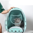 thumbnail image 3 of Mochila transpirable para gatos y perros, portátil, para exteriores, Gato, panorámica, transparente, transpirable, para mascotas, 3 of 5