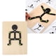 thumbnail image 1 of Stick Man Puzzle Toy mejora la coordinación Wooden Stick Man Toy extremidades móviles con 24 tarjetas para jugar en casa ANGGREK Otros, 1 of 8