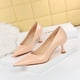 thumbnail image 4 of Zapatos de boda clásicos de tacón alto y punta estrecha para mujer, elegantes y a la moda, con punta estrecha, para novia, 4 of 5
