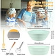 thumbnail image 4 of Hengguang 7Pcs Silicone Banneton Bread Proofing Baskets, 9.4Inch Round & 9.8Inch Oval Foldable Sourdough Baking Basket, Complete Set for Bread Making With Essential Tools, Easy to Clean and Storage, 4 of 7