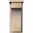 thumbnail image 2 of 7 1/2"W x 10"D x 18"H Huntington Smooth Corbel w/Backplate, Douglas Fir, 2 of 9