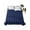 Blue, variant on Twin Size Flat Sheet Only, Black Morocco Soft Brushed Microfiber Bed Sheets, Geometric Leaf Diamond Lattice Abstract Hotel Quality Breathable Bedding Top Sheet, Easy Care, 66"x96"