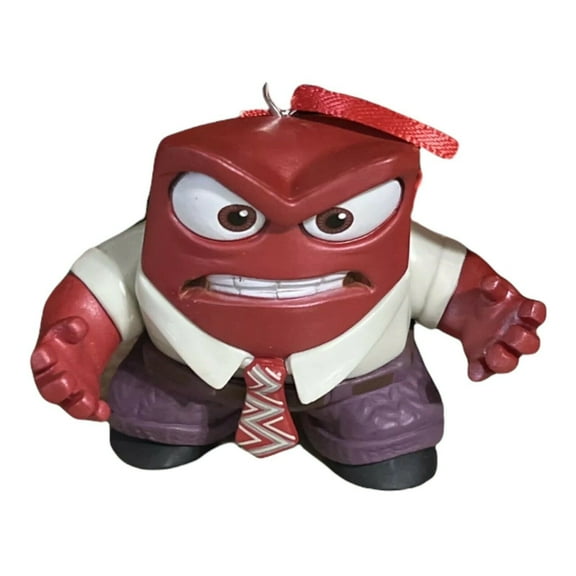 Inside Out Anger 2.5" PVC Ornament Figure Figurine Disney Charm Holiday Dangler