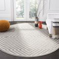 thumbnail image 2 of Cottage Light Grey/Grey Large Rectangle Rug-Color:Light Grey/Grey,Shape:Round,Size:6'-7" X 6'-7", 2 of 5