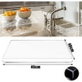 thumbnail image 3 of Kabnic Acrylic Cutting Board with Counter Lip | 18" x 16" Acrylic Cutting Board | Textured Non-Slip Kitchen Cutting Board for Countertop | Over The Counter Cutting Board, 3 of 8