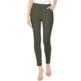 thumbnail image 1 of INC Pantalones casuales con botones expuestos para mujer, verde, 18, 1 of 1