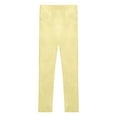 thumbnail image 2 of Aislor Girls Dance Yoga Leggings Footless Tights Flamingos Elastic Waistband Ankle Length Pants Size 3-14 Yellow 5-6, 2 of 7