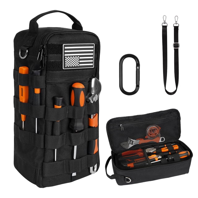 Bolsa de Herramientas AASTT Portátil Pequeña Resistente Impermeable Negra