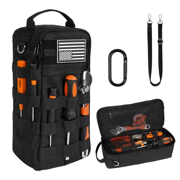 Bolsa de Herramientas AASTT Portátil Pequeña Resistente Impermeable Negra