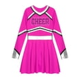 thumbnail image 5 of Kaerm Girls Sparkle Long Sleeve Cheerleading Dance Dresses Halloween Fancy Party Dress Up Hot Pink 14, 5 of 7