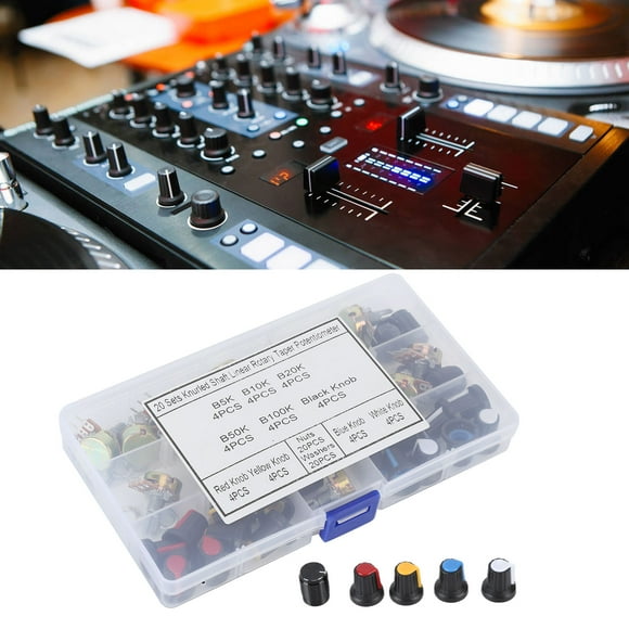 Linear Taper Potentiometer,80Pcs Potentiometer B5K B10K Potentiometer Guitar Potentiometer Set Ultimate Reliability