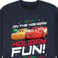 thumbnail image 3 of Disney Cars - Christmas - On The Highway To Holiday Fun - Men's Crew Neck Fleece Pullover, 3 of 5