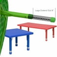 thumbnail image 4 of Adjustable Height Round Plastic Activity Table 33, Green, 4 of 8