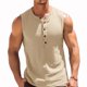 thumbnail image 1 of Mens Sleeveless Muscle Tee Cotton Solid Blank Tank T Shirt Hot Summer Gym Top, 1 of 8