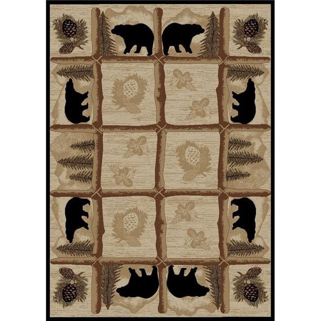 Mayberry Rug HS7472 5X8 5 ft. 3 in. x 7 ft. 3 in. Hearthside Toccoa Area Rug, Multi Color