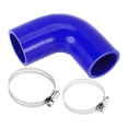 thumbnail image 1 of Ofertas Únicas 1 Juego Manguera de Silicona Azul para Coche de 45-51mm ID 90mm Longitud 90° 3.54" con Abrazaderas Universal, 1 of 7