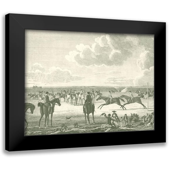 Vision Studio 14x12 Black Modern Framed Museum Art Print Titled - Equestrian Scenes IV