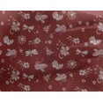 thumbnail image 4 of oneOone Georgette Viscose Red Fabric Florals Fabric For Sewing Printed Craft Fabric By The Yard 42 Inch Wide, 4 of 4