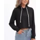 thumbnail image 2 of Sudadera Ombliguera Crop Top Con Capucha De Moda Y Sencillo, 2 of 7