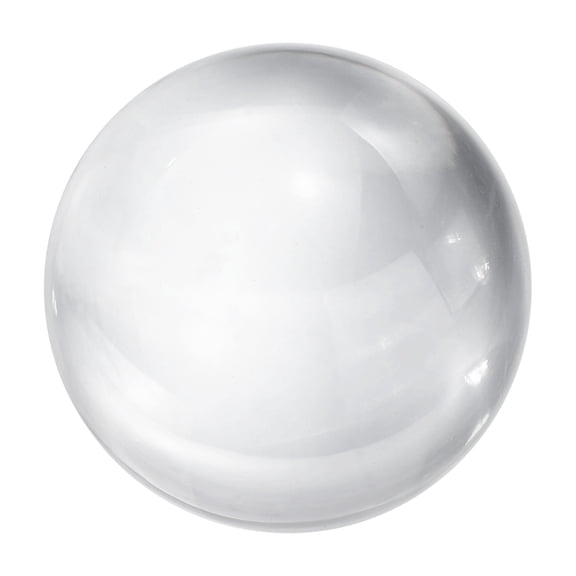 Uxcell 30mm/1.2" Crystal Sphere Ball Glass Solid Decorative Sphere Crystal Ball Prop Ornament for Feng Shui Divination Tabletop Fountain Decoration, Clear
