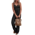 thumbnail image 2 of Blusa sin mangas con cuello en V informal para mujer a la moda + Pantalones largos Conjuntos sólidos de verano Wmkox8yi  bvn541, 2 of 8