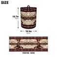 thumbnail image 2 of Cesto de ropa GRTARANY con estampado de vaca azteca, impermeable, 50 x 38 cm, 2 of 6
