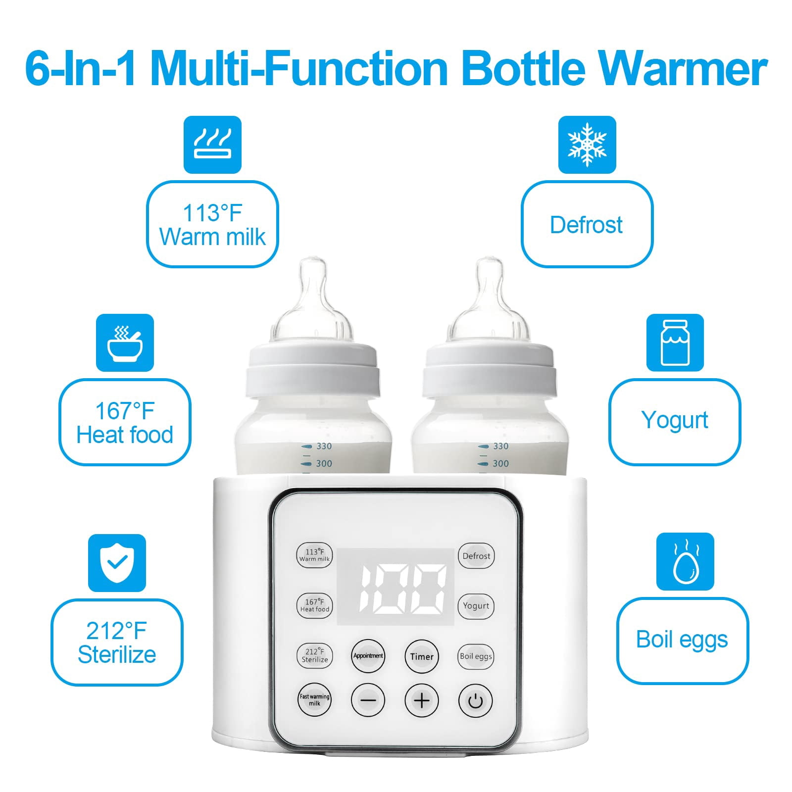 Directly supplied by the manufacturer, baby liquid constant temperature bottle warmer, dual bottle warmer, two-in-one milk warmer, sterilizer and insulation machine