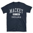 thumbnail image 1 of Mackey Indiana Classic Established Men's Cotton T-Shirt, 1 of 1