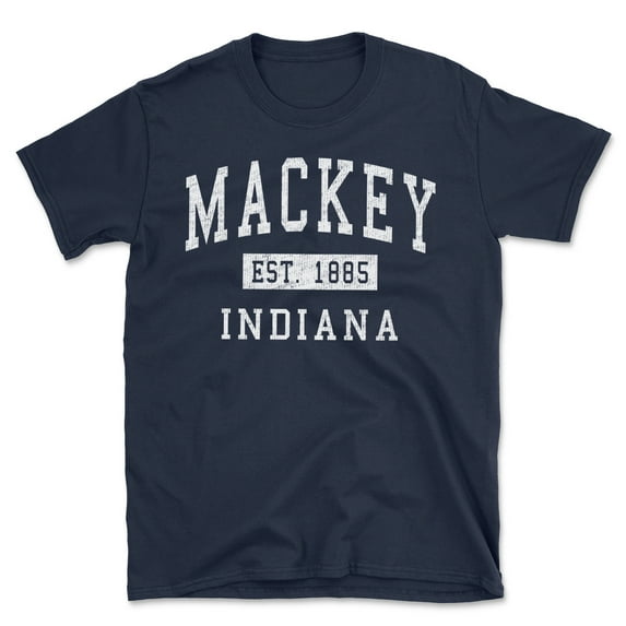 Mackey Indiana Classic Established Men's Cotton T-Shirt