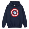 thumbnail image 1 of Captain America Civil  Boys Distressed Shield Hoodie, 1 of 2