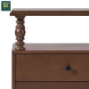 thumbnail image 6 of Vivienne Walker Edison Easy Assembly Solid Wood Spindle 2-Drawer Nightstand, Set of 2 - Dark Brown, 6 of 15