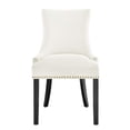 thumbnail image 3 of Modway Marquis 20.5" Velvet Dining Side Chairs in White/Black (Set of 2), 3 of 8