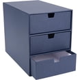 thumbnail image 4 of Bigso Ingrid 3-Drawer Fiberboard Desk Organizer Drawers | Dark Grey, 4 of 11