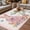 Pink, variant on Happy Easter Outdoor Rug for Patio/Deck/Porch, Non-Slip Large Area Rug 5 x 7 Ft, Spring Cute Rabbits Flowers Butterflies Pink Indoor Outdoor Rugs Washable Area Rugs, Camping Rug Carpet Runner