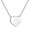 Heart necklace, variant on Initial Necklace 925 Sterling Silver Letter Pendant Personalized 26 Alphabet Necklace for Women Men A-Z