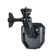 RUYIQUQU Motorcycle Windshield Clamp Mount, Action Camera Windshield Holder Compatible with GoPro HERO, DJI Action and Insta360 Cameras, Adjustable Front and Rear Recording Bracket