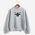 thumbnail image 4 of Dyfzdhu Sweatshirts for Women Fall Winter Crew Neck Solid Color Prints Long Sleeve Pullover Sweatshirt, 4 of 4
