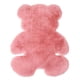 thumbnail image 2 of Funda de sofá de imitación de vellón suave, alfombra peluda con forma de oso Rosa 45x60cm, 2 of 8
