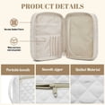 thumbnail image 6 of Xixirimido Cross White Lily Flower Print Quilted Bible Cover Bible Case for Women, Large Bible Carrying Case with Handle, Bible Study Supplies & Christian Gift for Men, 6 of 7