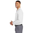 thumbnail image 3 of Nike Long Sleeve Dri-FIT Stretch Tech Polo Shirt. White. S., 3 of 4