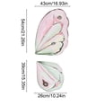 thumbnail image 3 of Butterfly Shaped Wrapping Paper 20 Sheets, Pastel Floral Gift Wrap for Bouquets Presents, Assorted Sizes Pink Flower Pattern Paper for Crafts and Decor, 3 of 6