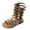 Brown, variant on Toddler Girls Sandals Gladiator Shoe Side Zipper Strapped Non Slip Rubber Sole Summer Beach Shoes Outdoor Princess Dress Flats
