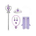 thumbnail image 6 of Girls Mermaid Costume Dress w/Accessories Halloween Cosplay Pretend Play Outfits for 3-4T, 6 of 7