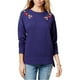 thumbnail image 2 of Sudadera bordada Carbon Copy para mujer azul grande, 2 of 2
